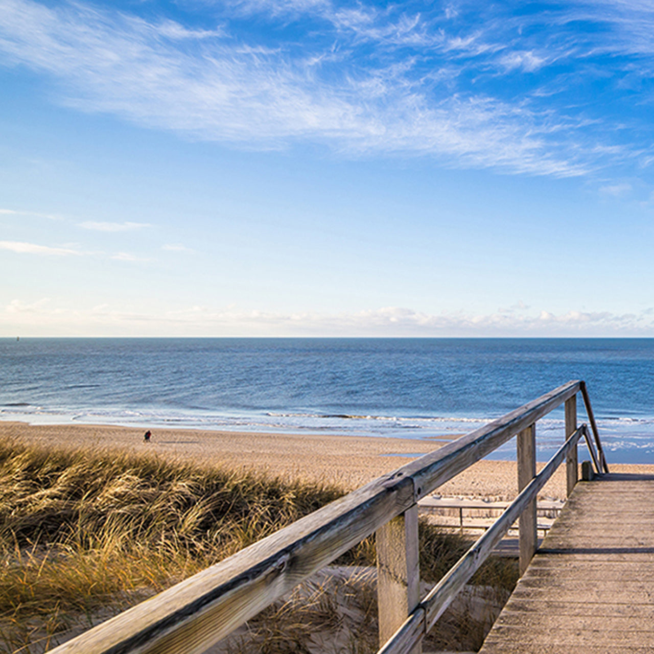 Canvas Print Weg zum Strand