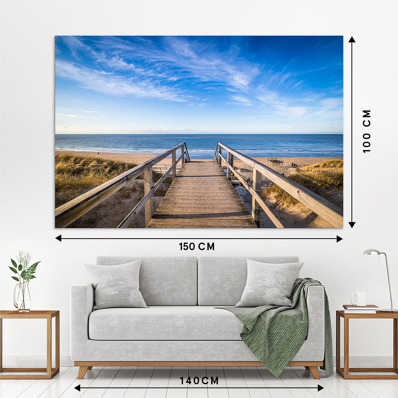 Canvas Print Weg zum Strand