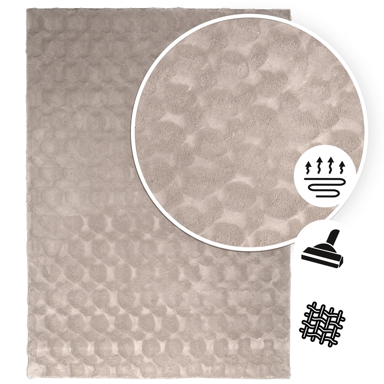 Tapis Dune taupe