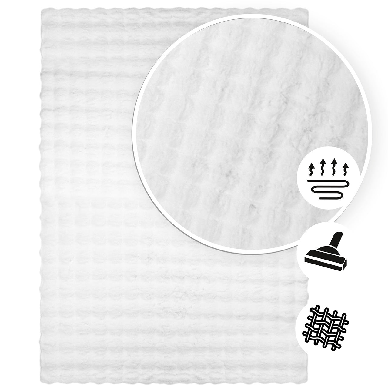Tapis Bubble snow