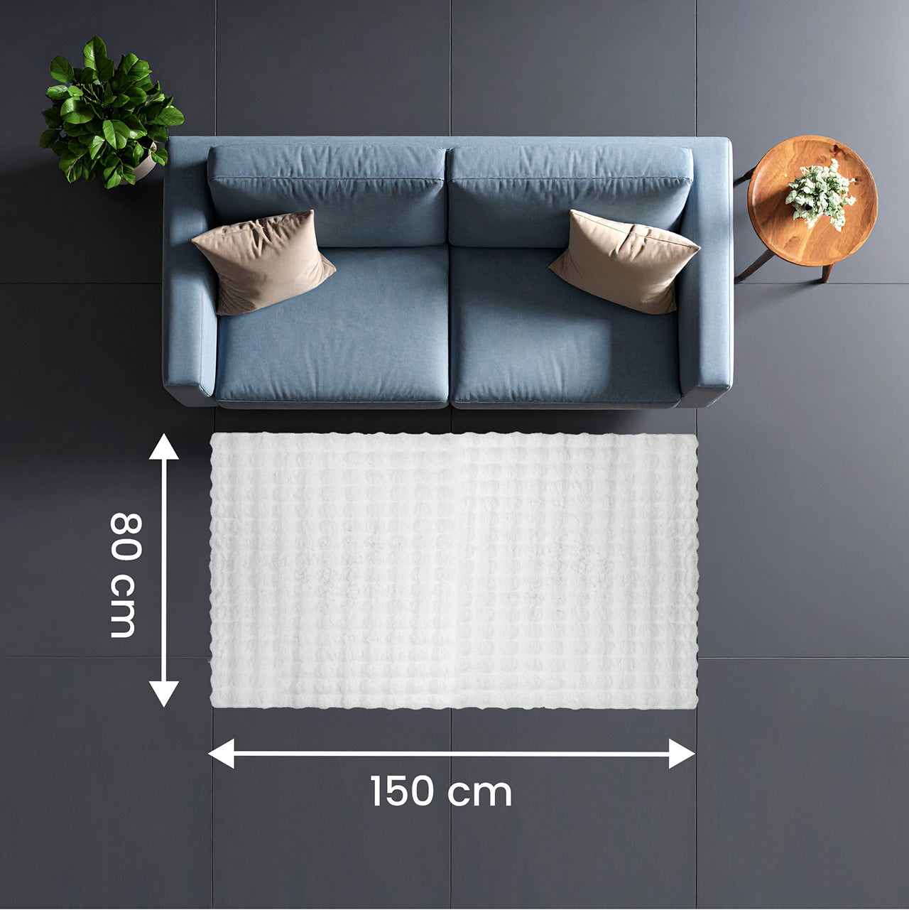 Tapis Bubble snow