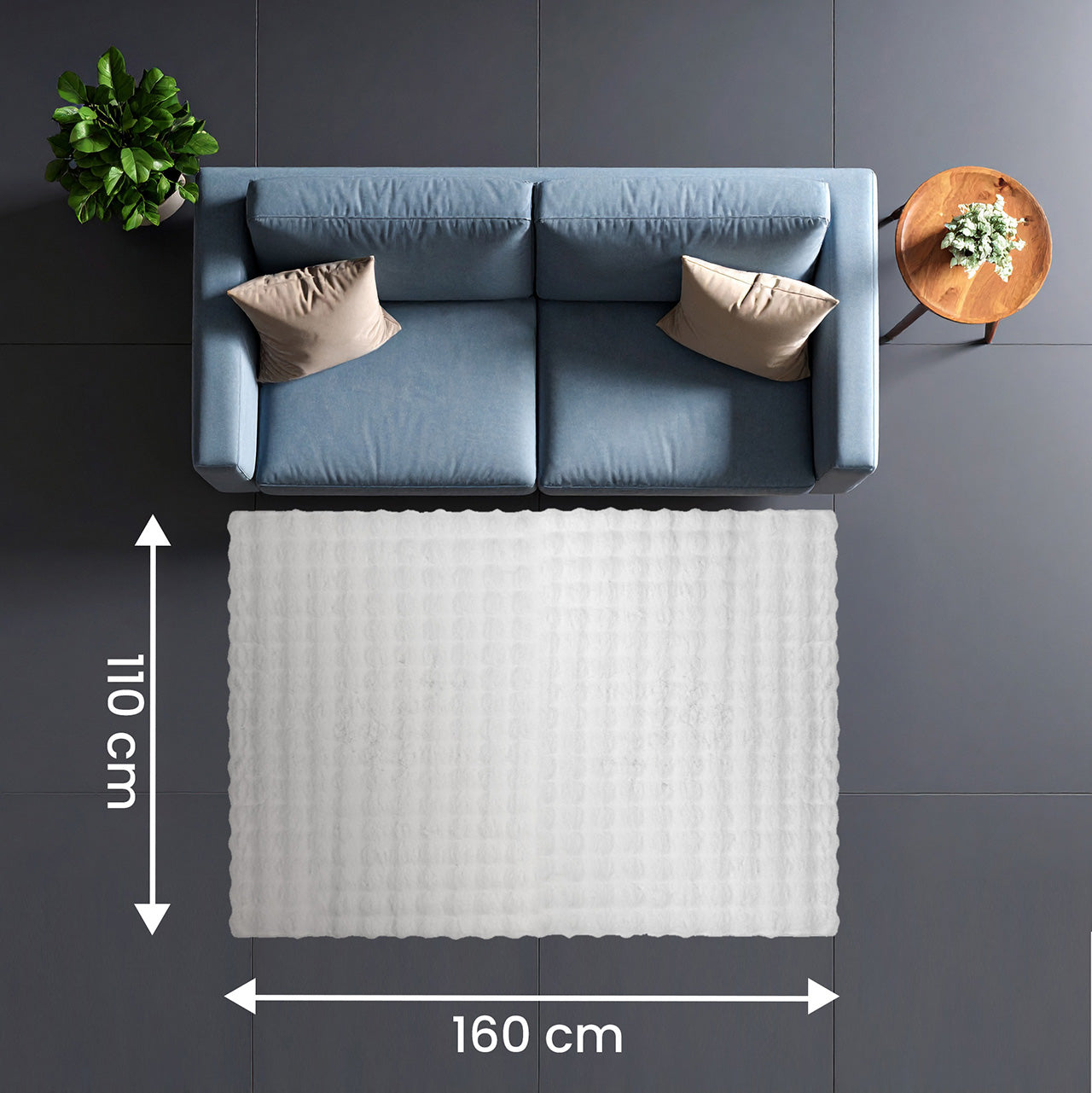 Tapis Bubble snow