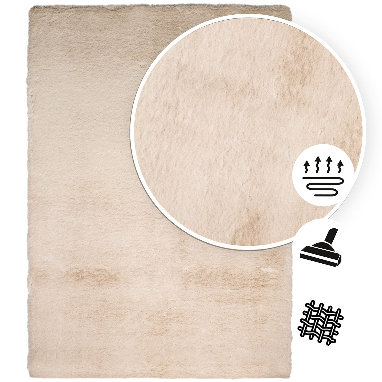 Tapis Soft Cloud crème