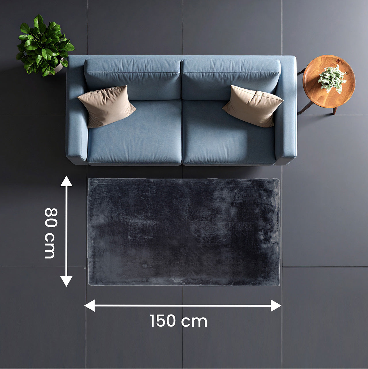 Tapis Soft Cloud graphite