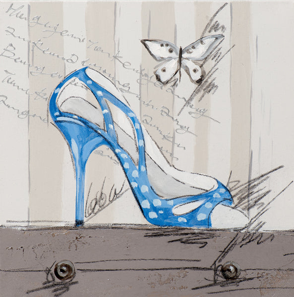 Painting Blue Shoe