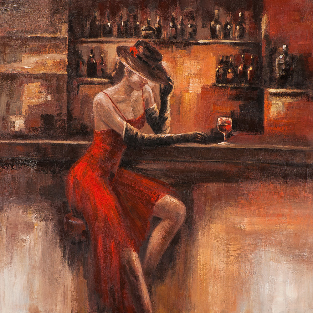 painting Lady at the Bar