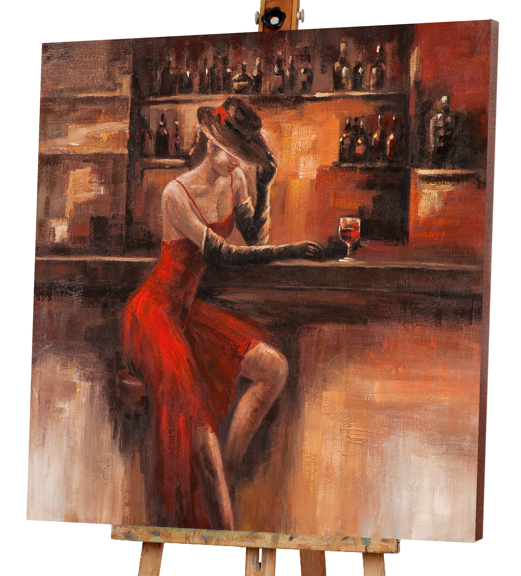 painting Lady at the Bar