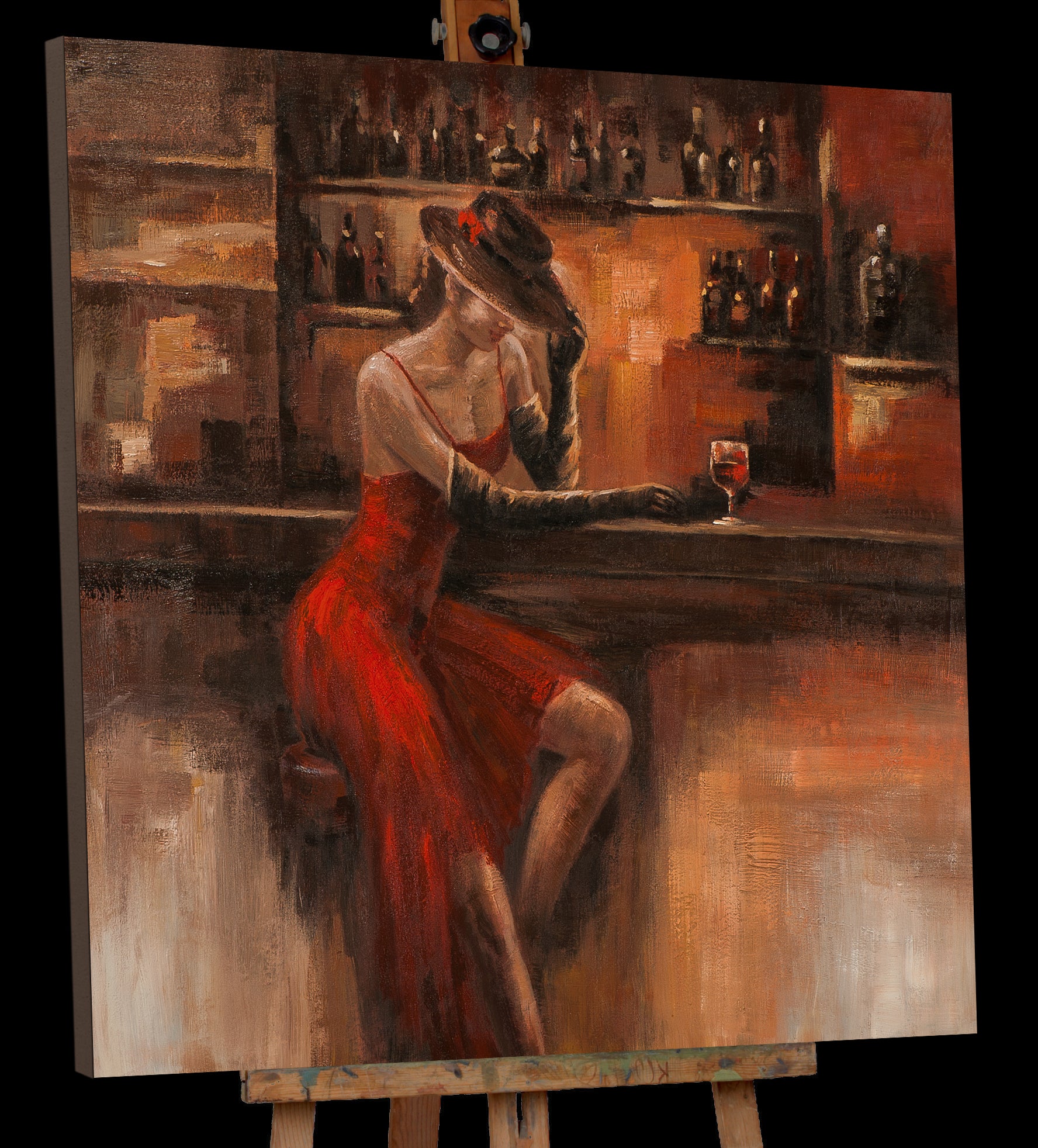 painting Lady at the Bar